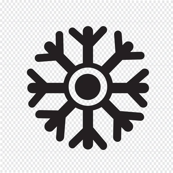 Copo de nieve icono vector ilustración — Vector de stock