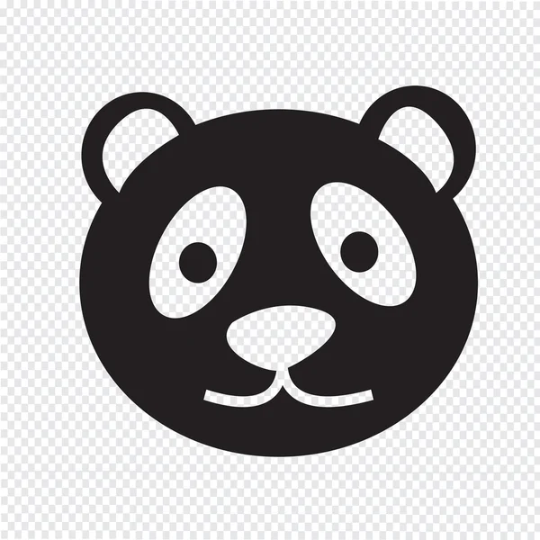 パンダのアイコンベクトル図 — ストックベクタ