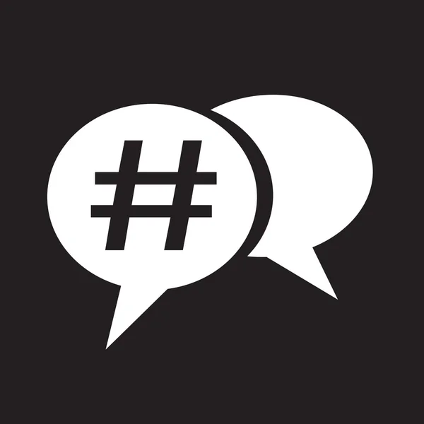 Ícone de mídia social Hashtag — Vetor de Stock