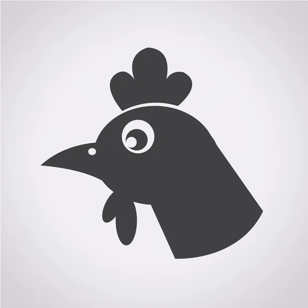 Huhn Symbol Vektor Illustration — Stockvektor