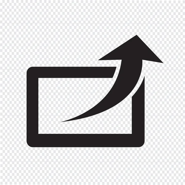 Delen pictogram vector illustratie — Stockvector