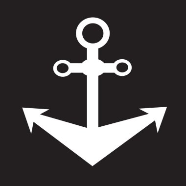 çapa simgesi vektör illüstrasyonu