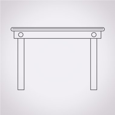 tablo simgesi vektör illüstrasyonu