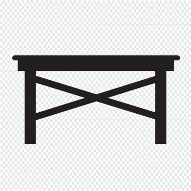 tablo simgesi vektör illüstrasyonu