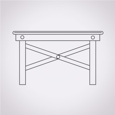 tablo simgesi vektör illüstrasyonu