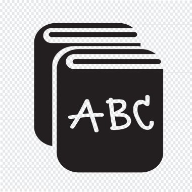 kitap simgesi vektör illüstrasyonu