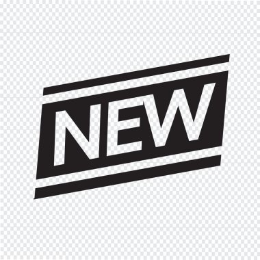 yeni simge vektör illüstrasyonu