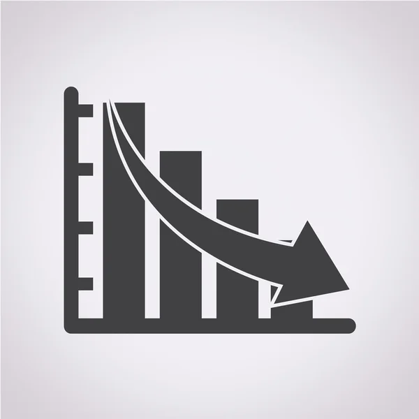 Diagrammdiagramm-Symbol — Stockvektor