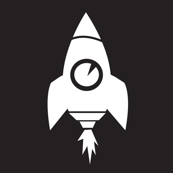 Vektorová ilustrace ikony rakety — Stockový vektor