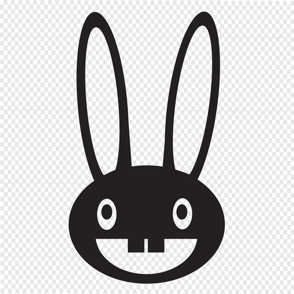 Tavşan görüntü simgesi — Stok Vektör