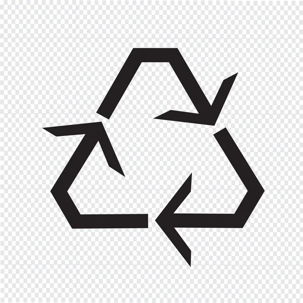 Symbolvektorabbildung recyceln — Stockvektor