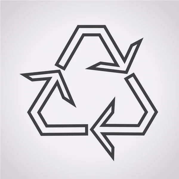 Recycle pictogram vector illustratie — Stockvector