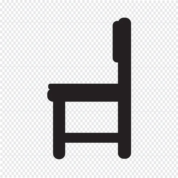 Stol möbler-ikonen — Stock vektor