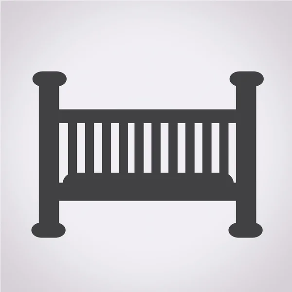 Baby crib icon — Stock Vector