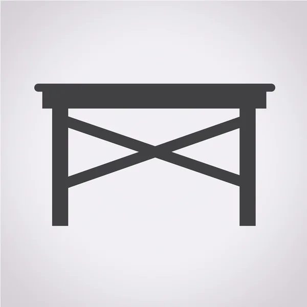 Illustration vectorielle d'icône de table — Image vectorielle