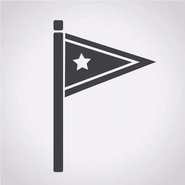 Icono de la bandera vector ilustración — Vector de stock