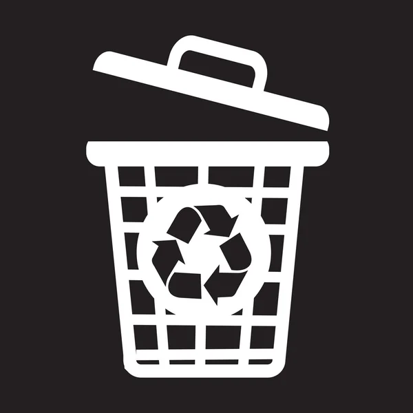 Trash bin icon — Stock Vector