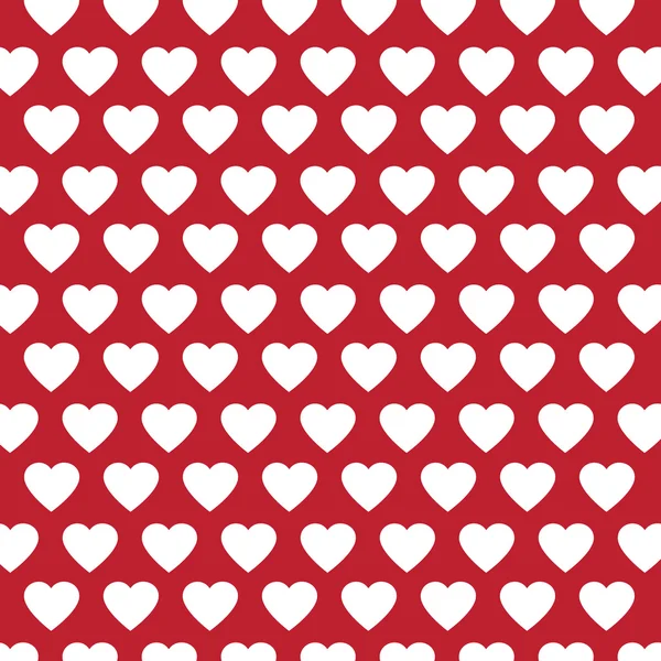 Vektor szív Valentin-nap-mintás háttérrel — Stock Vector