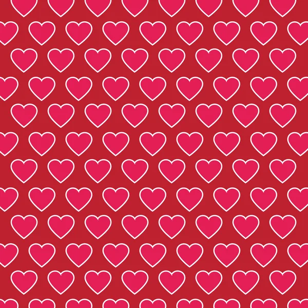 Vektor Herz Valentinstag Muster Hintergrund — Stockvektor