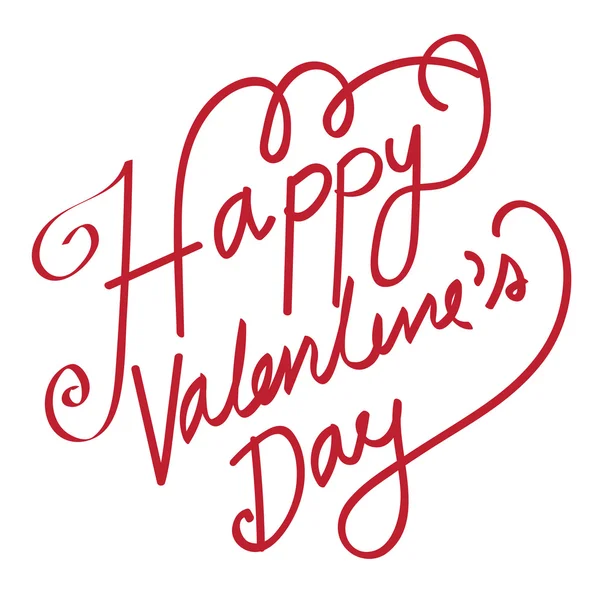 Šťastný Valentines den ruka nápisy ručně kaligrafie vektor — Stockový vektor
