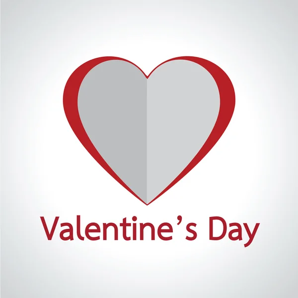 Hart Valentijnsdag kaart — Stockvector