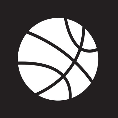 Basketbol ikonu vektör illüstrasyonu