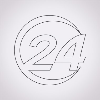 24 Saat simgesi