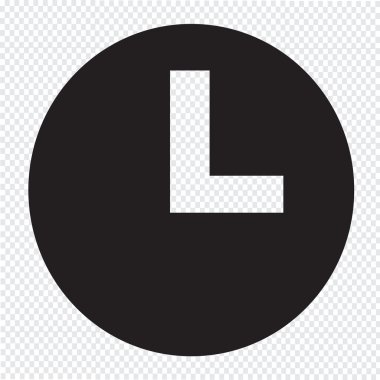 zaman ve masa saati simgesi