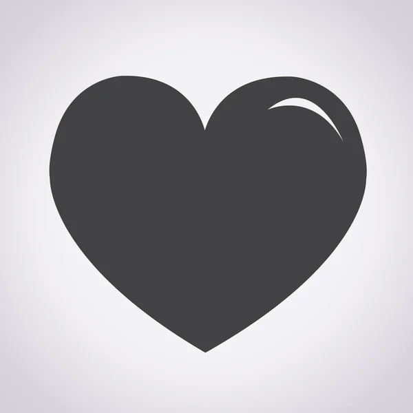Coeur, amour, coeur humain, icône de coeur — Image vectorielle