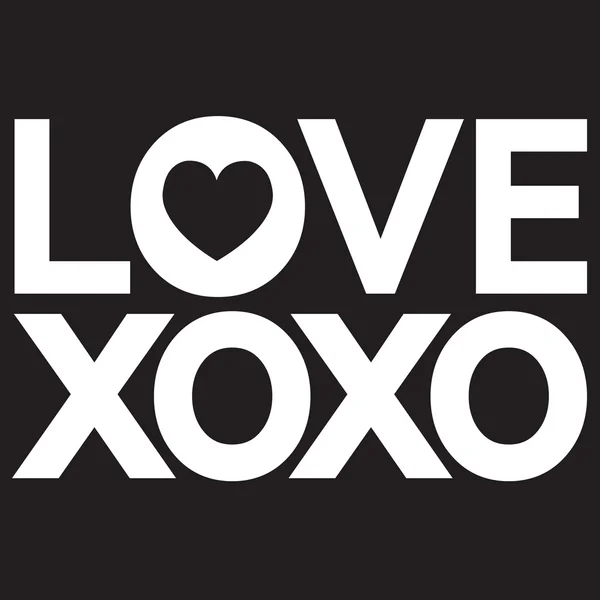 Xoxo、Xoxo あなたを愛して、あなたを愛し、Xo 牛はあなたを愛して — ストックベクタ