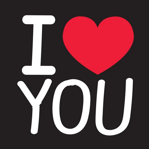 I Love You — Stock Vector