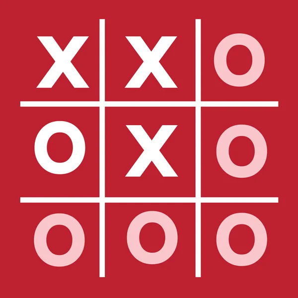 Tic tac toe Xo spel, tic tac, teen, x, spel — Stockvector