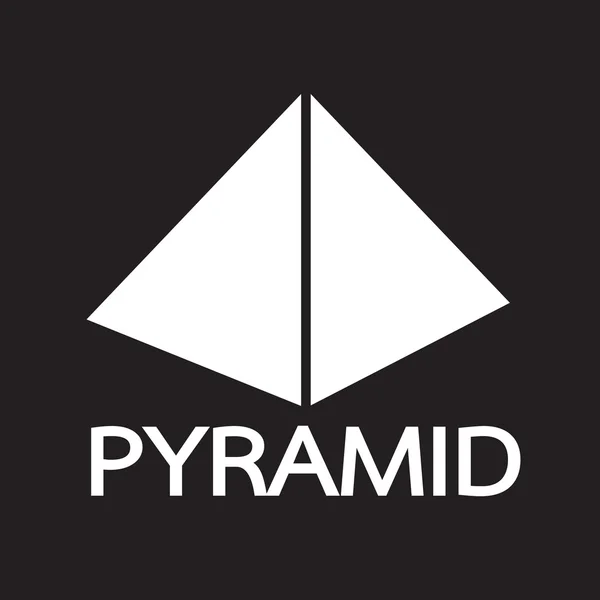 Значок дизайна пирамиды — стоковый вектор