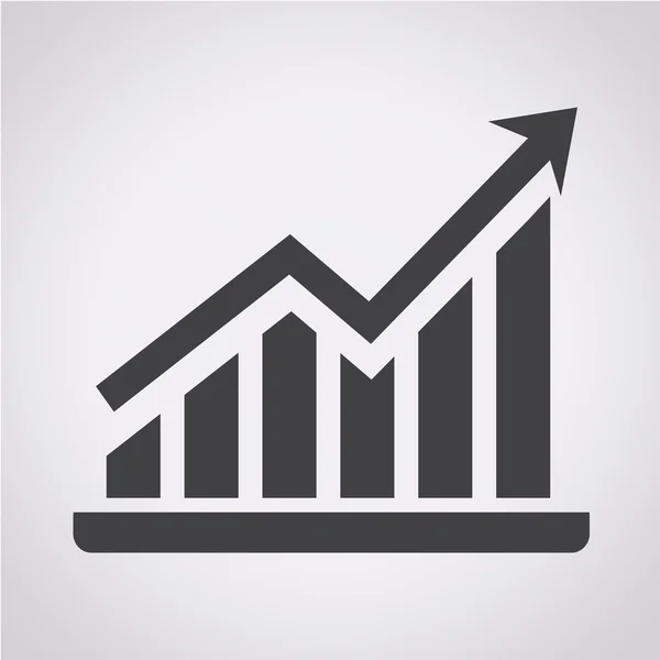 Ícone do gráfico pictográfico — Vetor de Stock