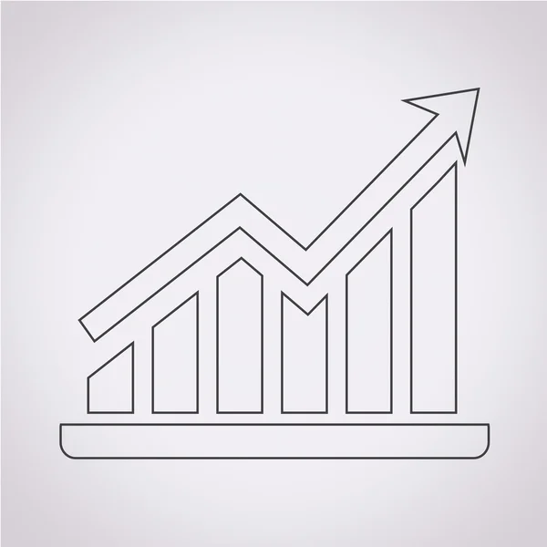 Ícone do gráfico pictográfico —  Vetores de Stock