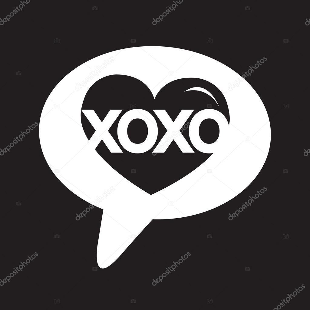 Heart Love Xoxo , Valentines day illustration and typography elements , day, xoxo