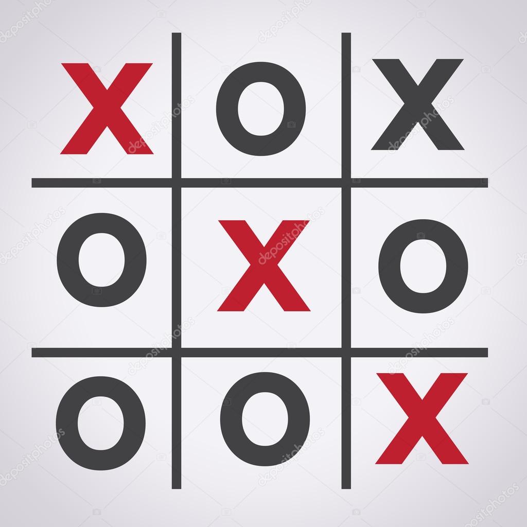 Tic Tac Toe Xo Game Tic Tac Toe X Game O Stock Vector Image By C Porjai