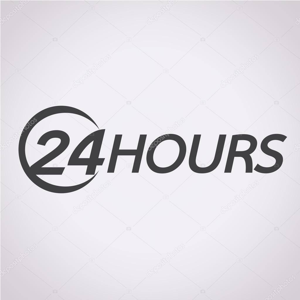 24 hours logo icon