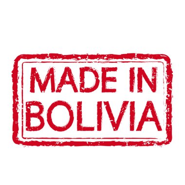 Bolivya damga metni çizimde yapılan