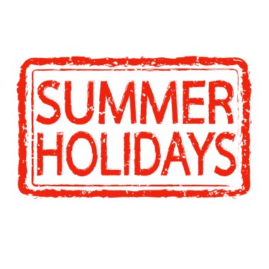 Yaz tatili metin tasarım damga