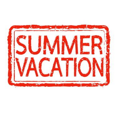 Yaz tatili damga metni tasarım