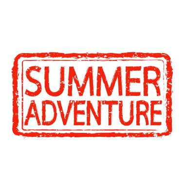 Yaz macera damga metni tasarım