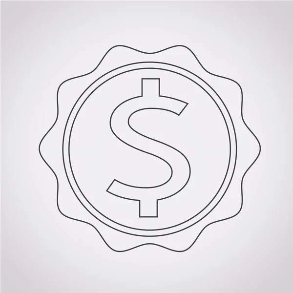 Dollar Sign Icon — Stock Vector