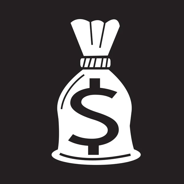 Geld zak pictogram — Stockvector