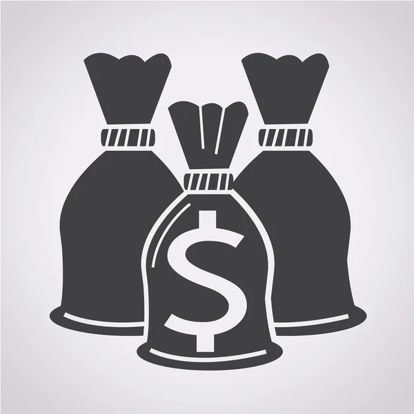 Money Bag Icon — Stock Vector