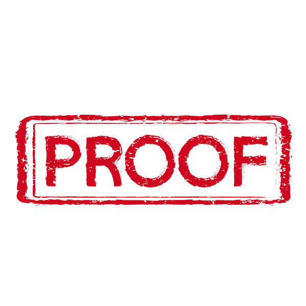 Stamp text PROOF