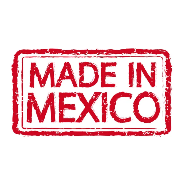 Hecho en MÉXICO texto del sello Ilustración — Vector de stock