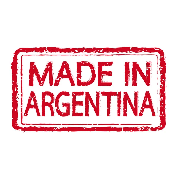 Hecho en ARGENTINA texto del sello Ilustración — Vector de stock