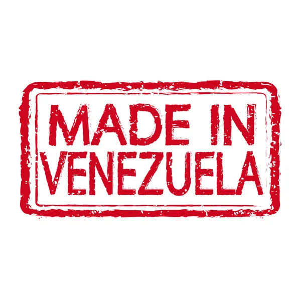 Hecho en VENEZUELA texto del sello Ilustración — Vector de stock
