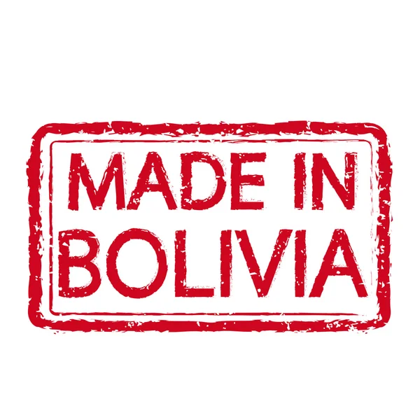 Hecho en BOLIVIA Sello Texto Ilustración — Vector de stock